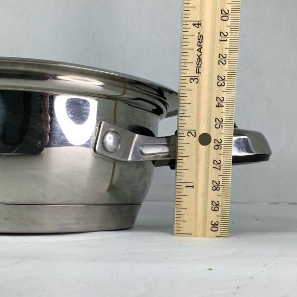 Nutri Stahl Cooking System 1 Quart Saucepot & Cover Mini Stainless Steel - Picture 10 of 11